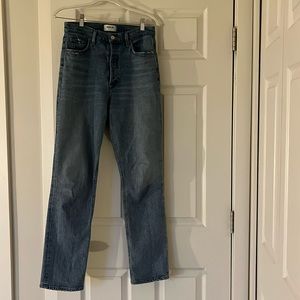 Agolde Freya High Rise Slim in Jargon, size 26, hardly worn